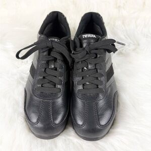 Terra Steel Toe Sneakers Black Court Style Work Shoe Size 6.5